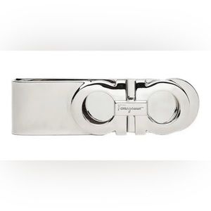 BRAND NEW Salvatore Ferragamo Gancini Money Clip, Retail $350